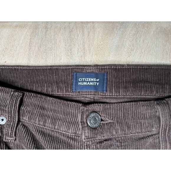 Citizens of Humanity Isola Corduroy Flared Bootcut Jeans Dark Brown Size 31 - Picture 4 of 11
